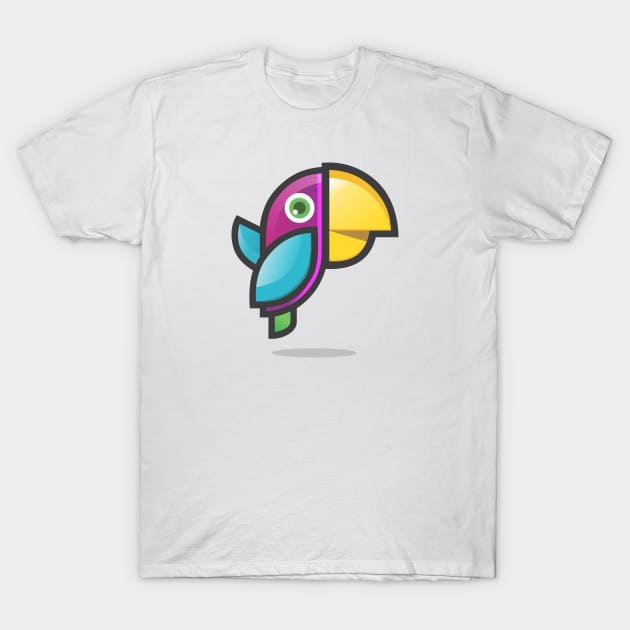 Funny parrot T-Shirt by dariodesigner